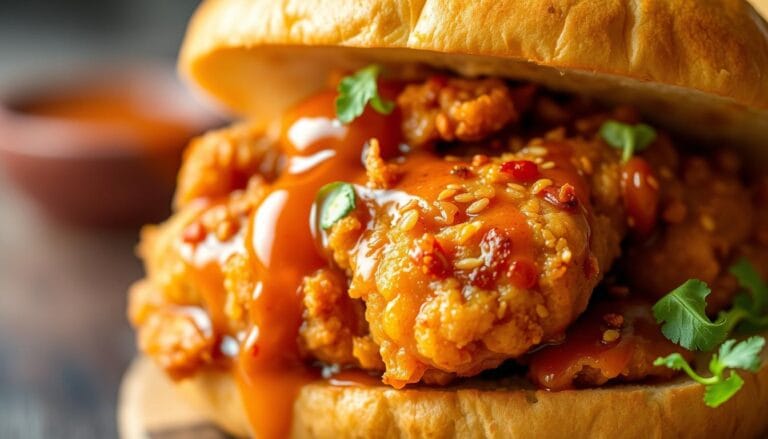 hot honey chicken sandwich