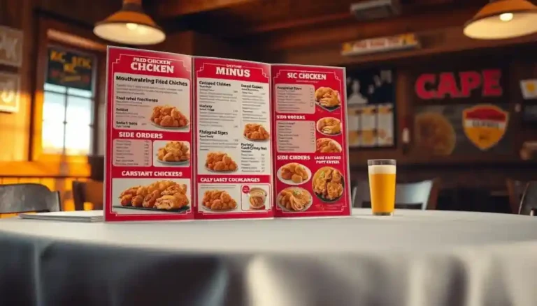 kc fried chicken menu
