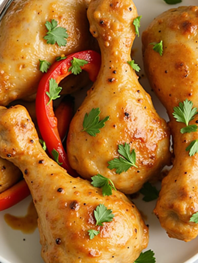 Chicken Drumsticks with Peppers and Paprika