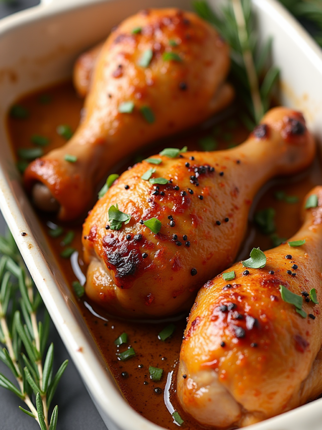 Easy Oven Baked Chicken Legs
