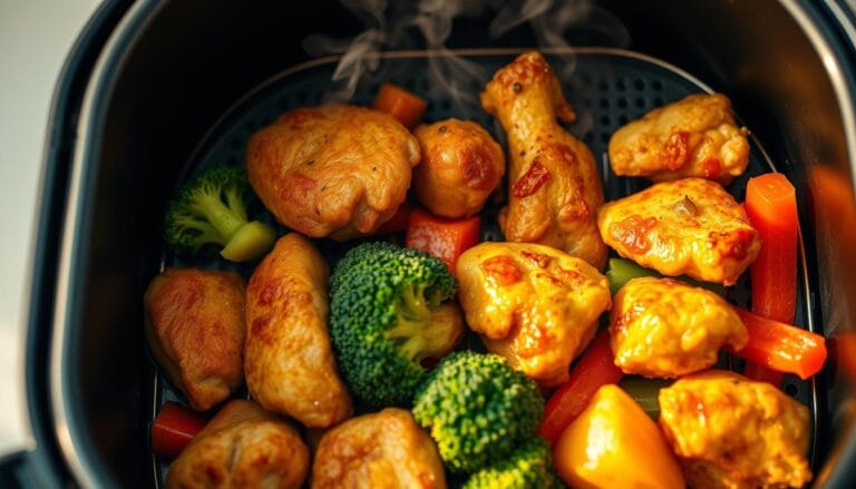 Air Fryer Chicken and Vegetables