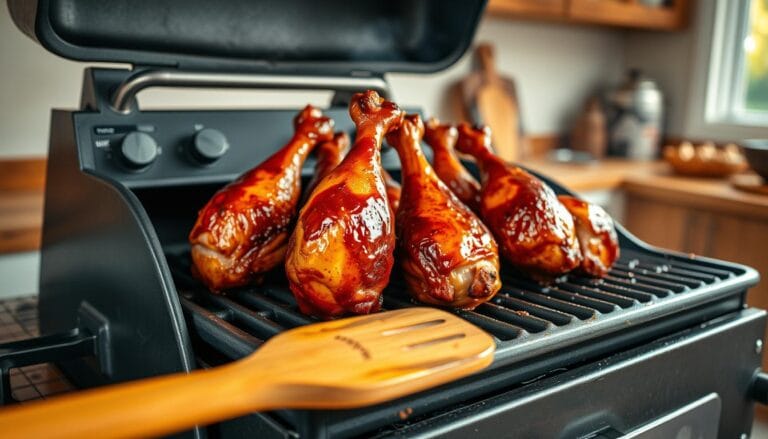 chicken legs on pellet grill