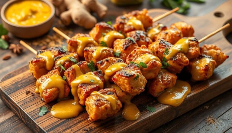 butter chicken skewers